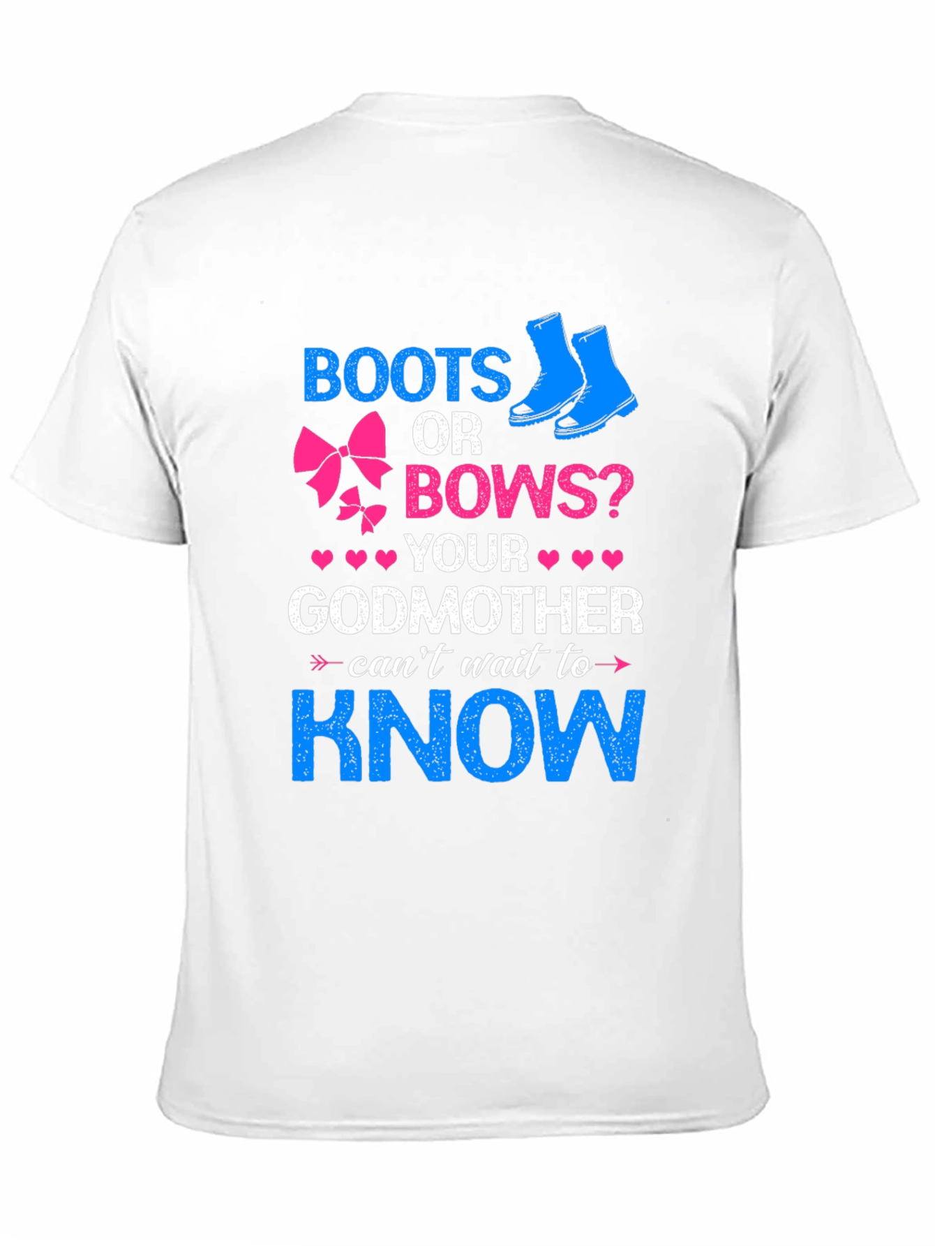 Boots or Bows Gender Reveal T-Shirt