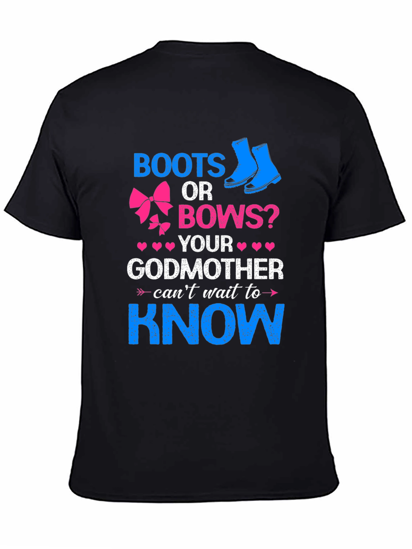 Boots or Bows Gender Reveal T-Shirt