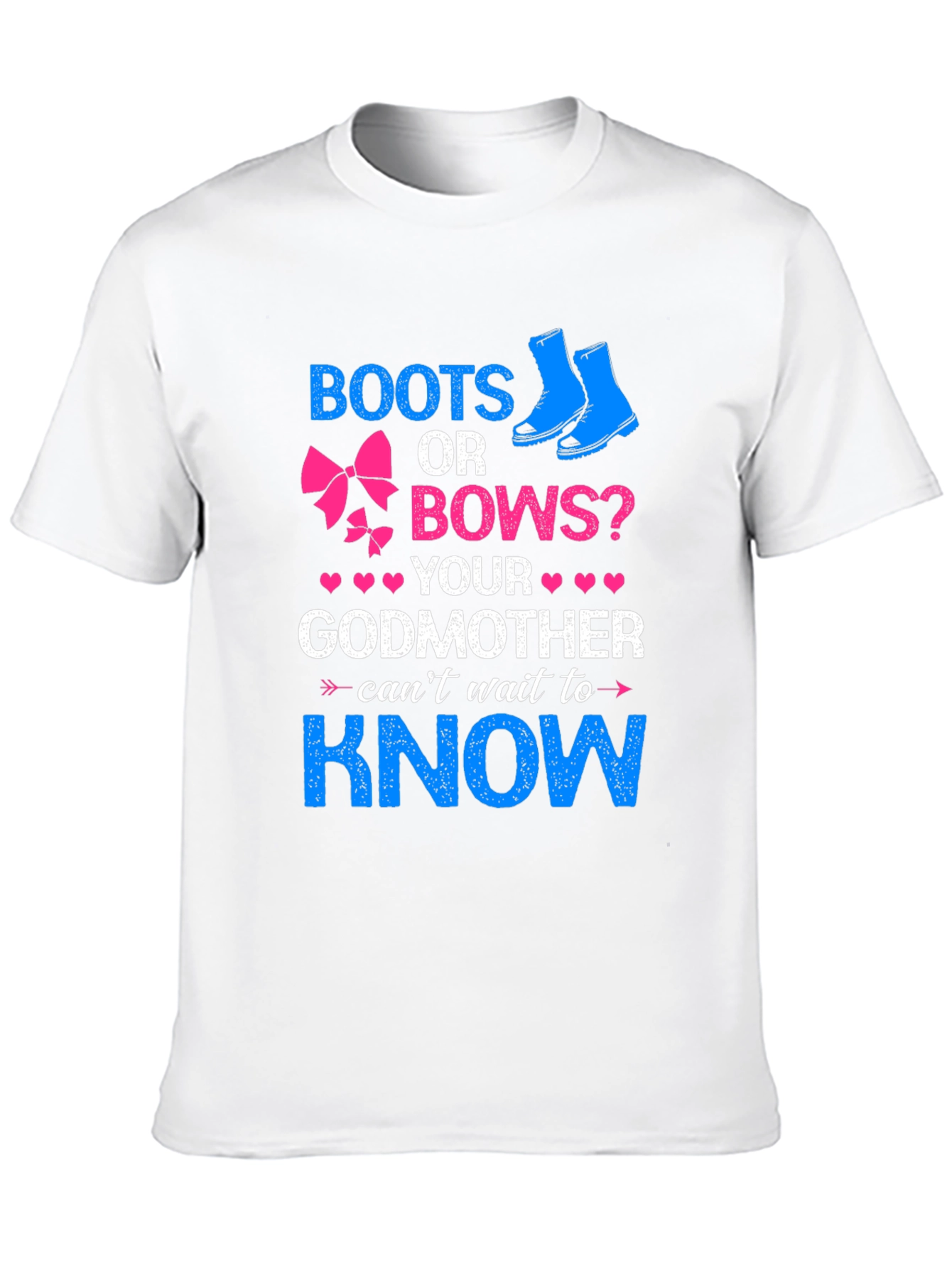 Boots or Bows Gender Reveal T-Shirt
