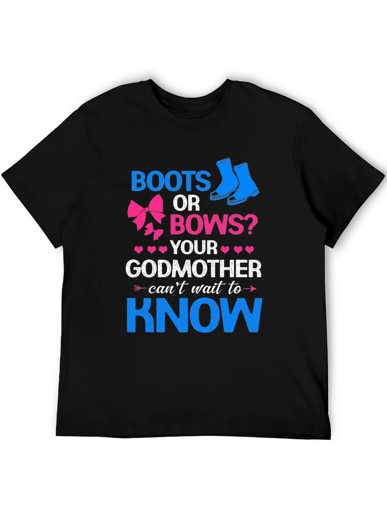 Boots or Bows Gender Reveal T-Shirt