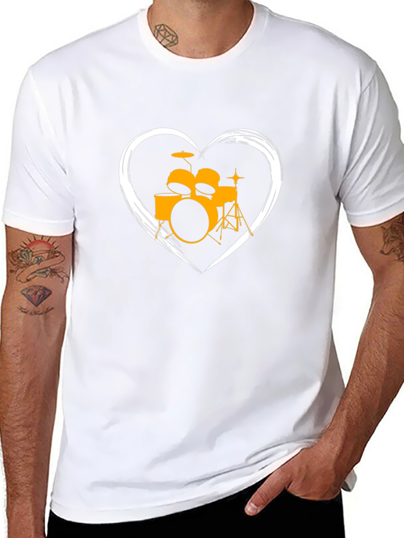 Drum Heartbeat Mens T-Shirt