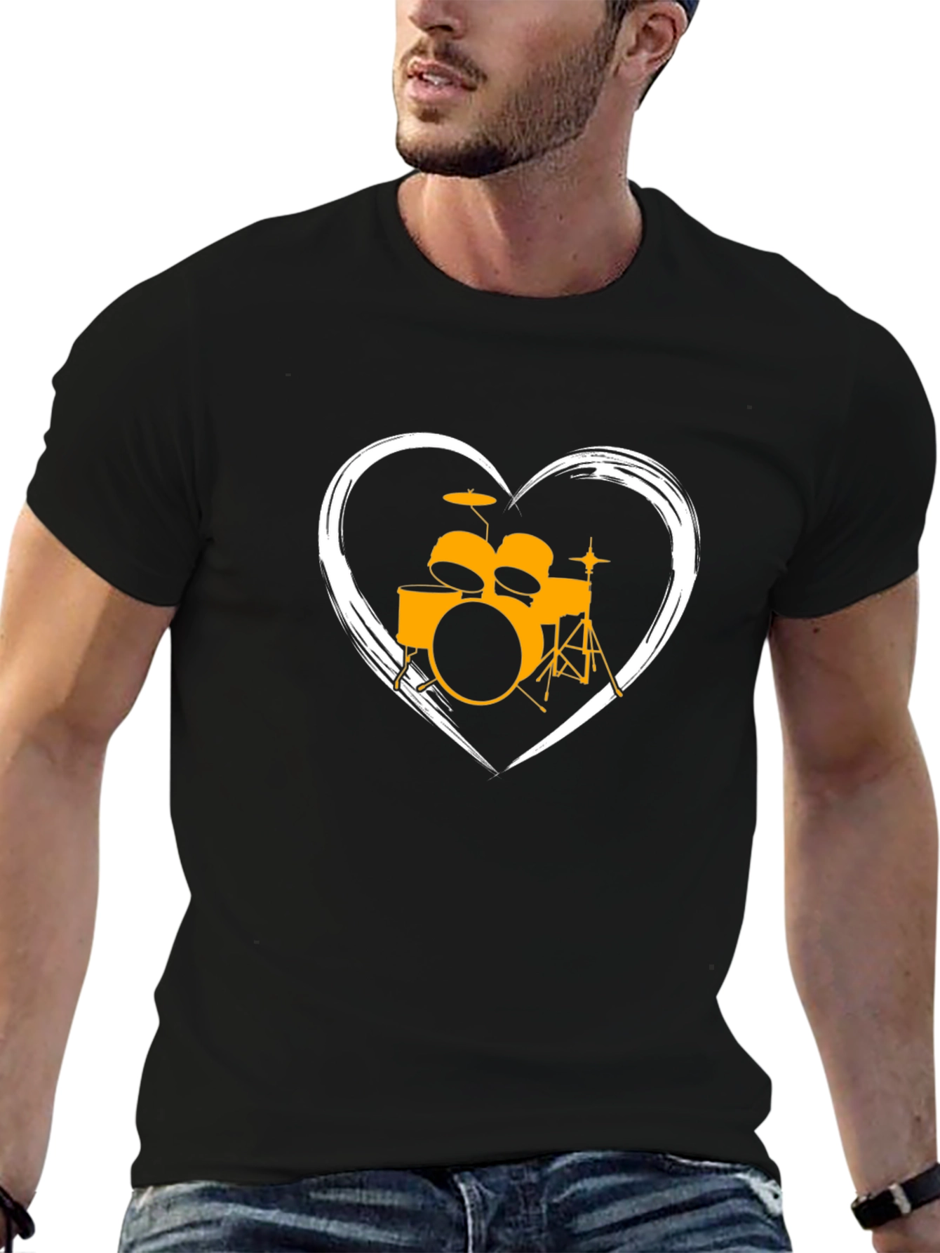 Drum Heartbeat Mens T-Shirt