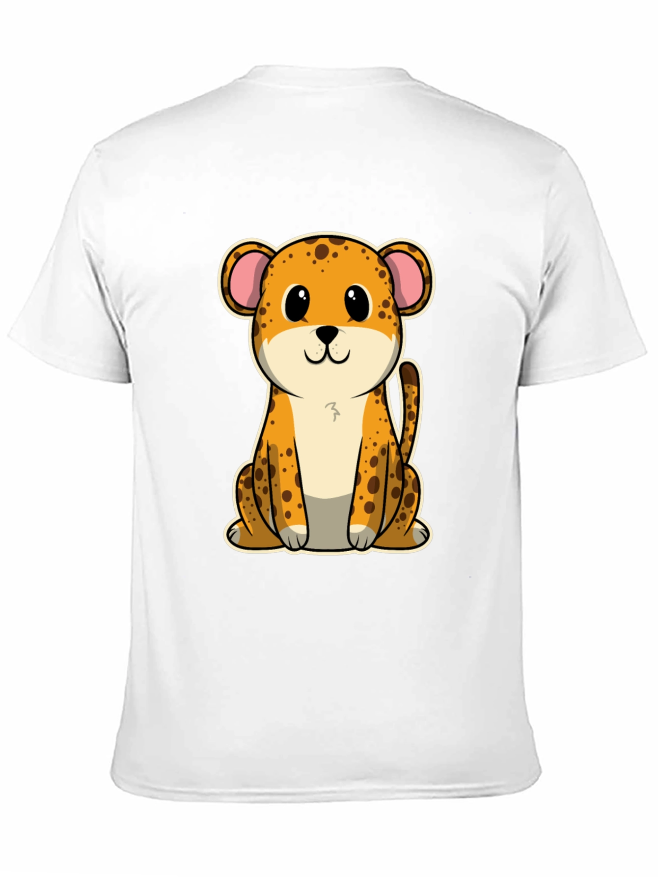 Cute Cartoon Leopard Graphic T-Shirt