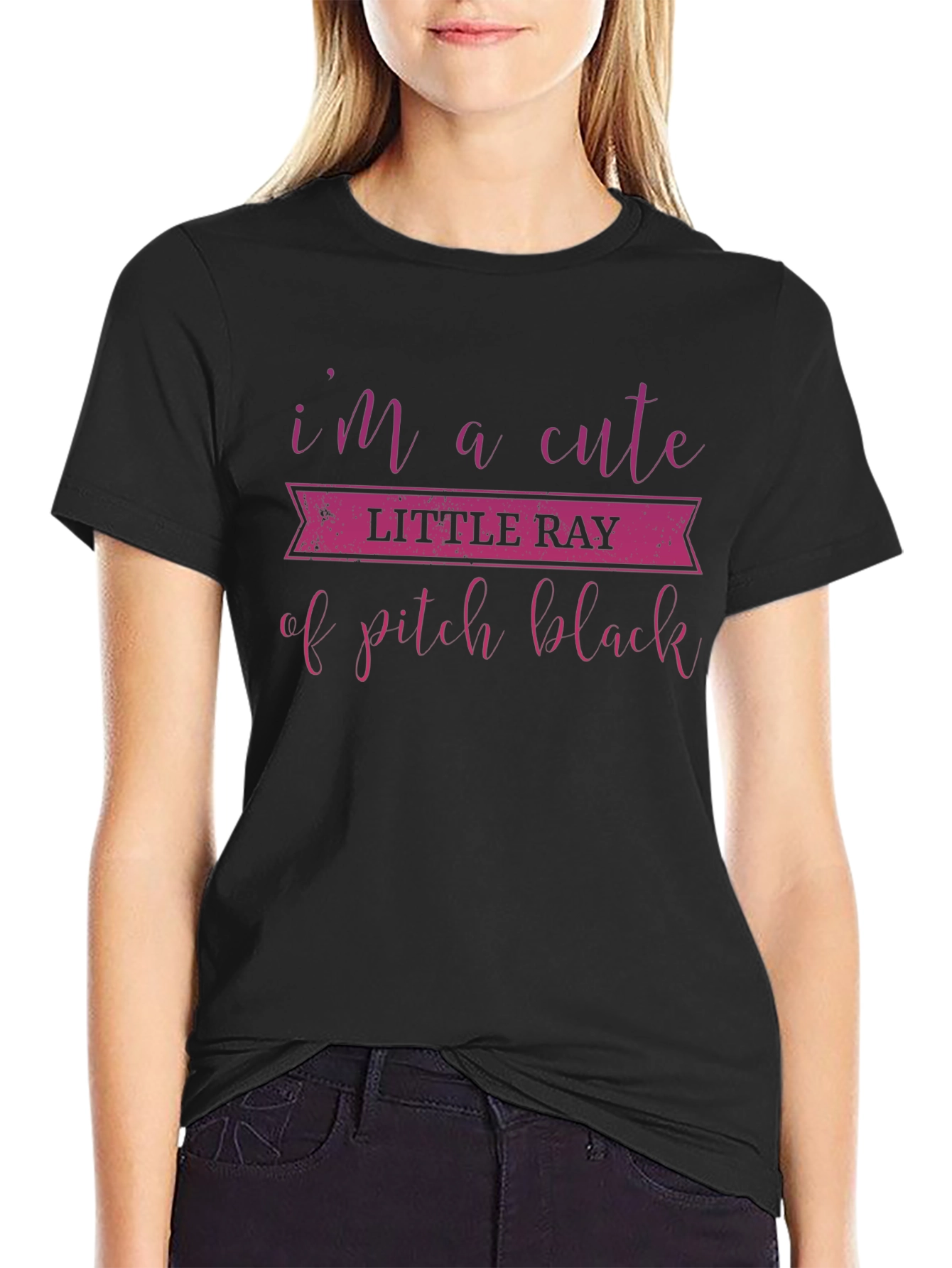 Cute Little Ray of Pitch Black T-Shirt