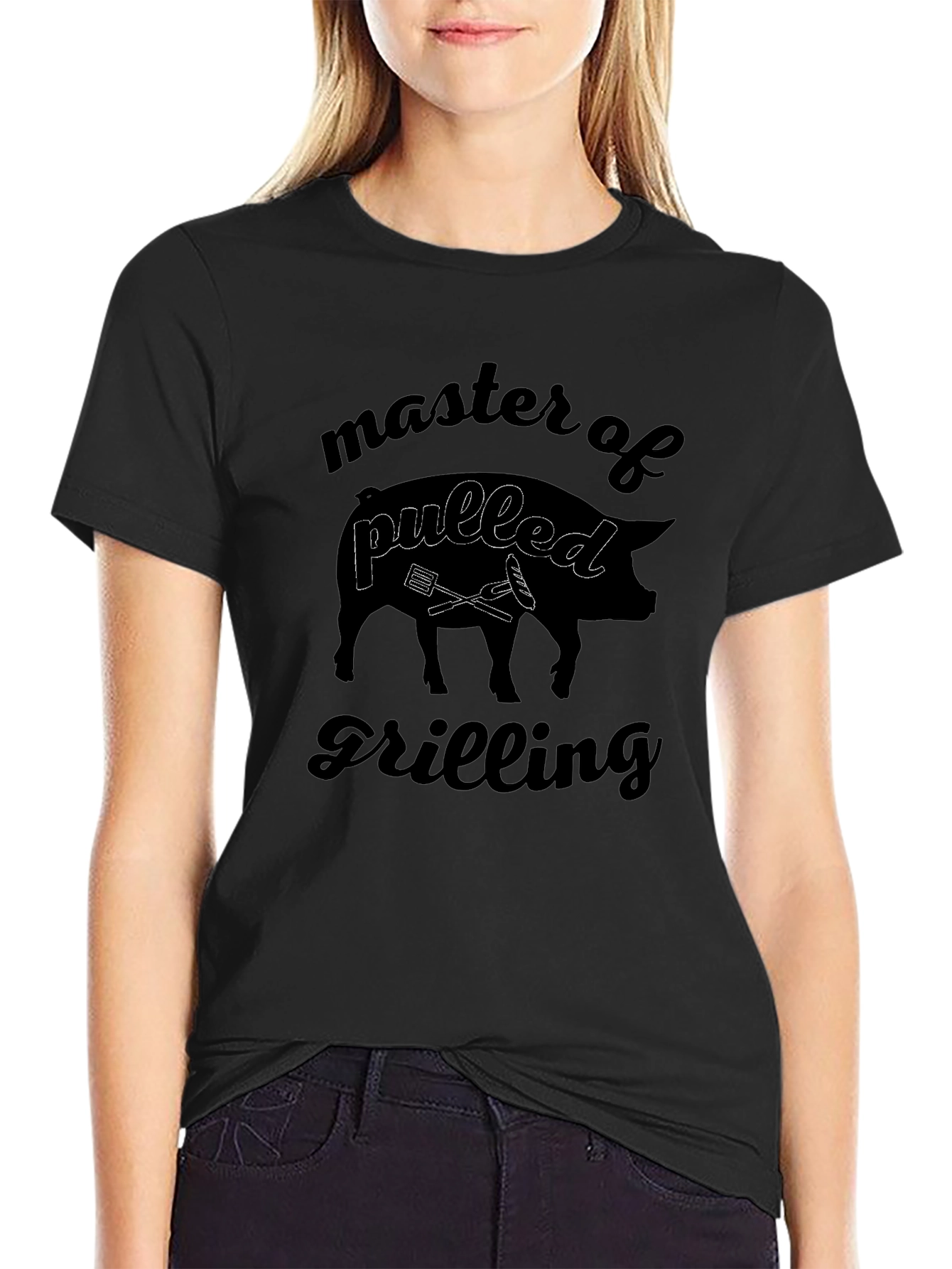 Master of Pulled Grilling Black T-Shirt