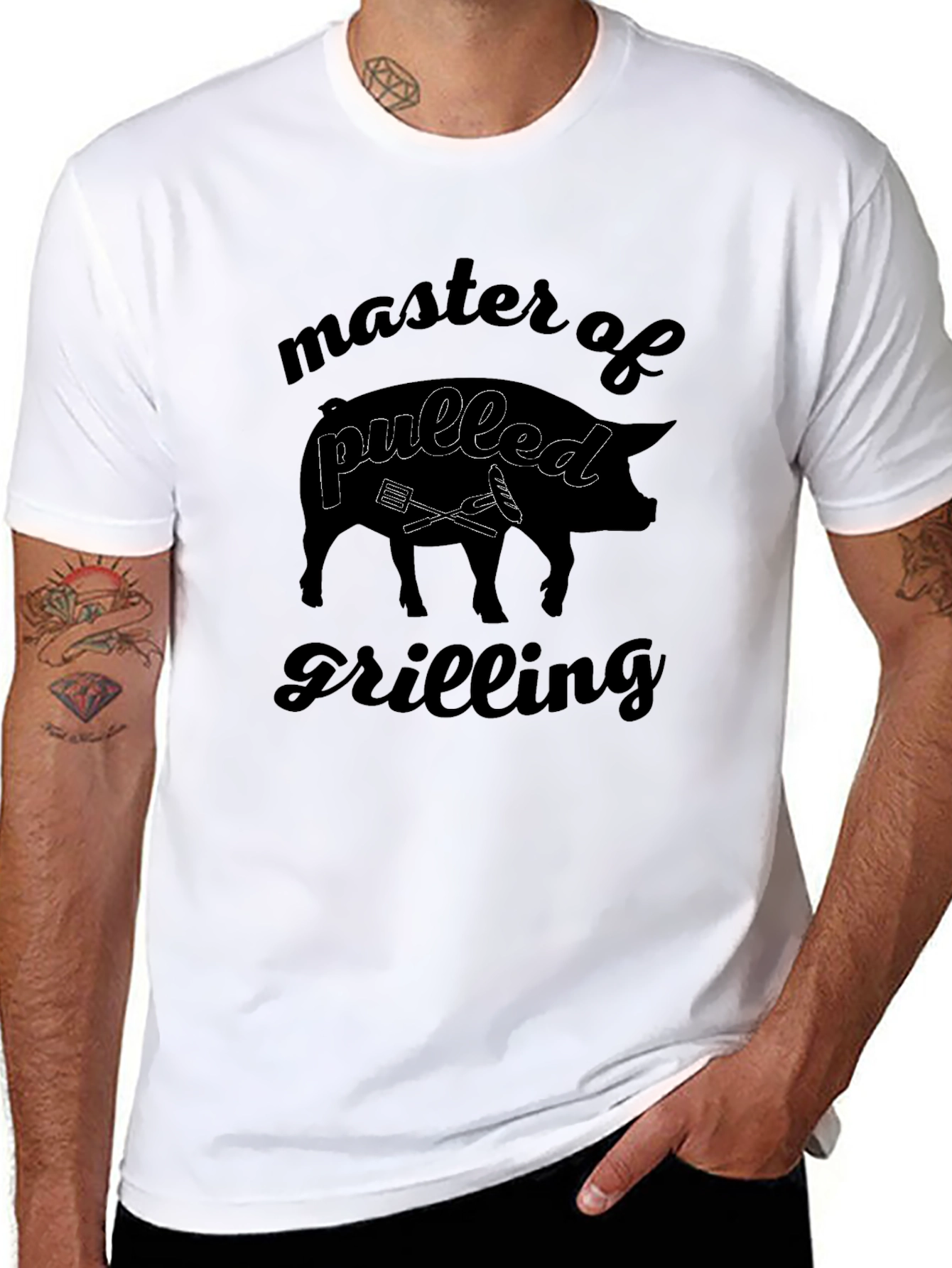Master of Pulled Grilling Black T-Shirt