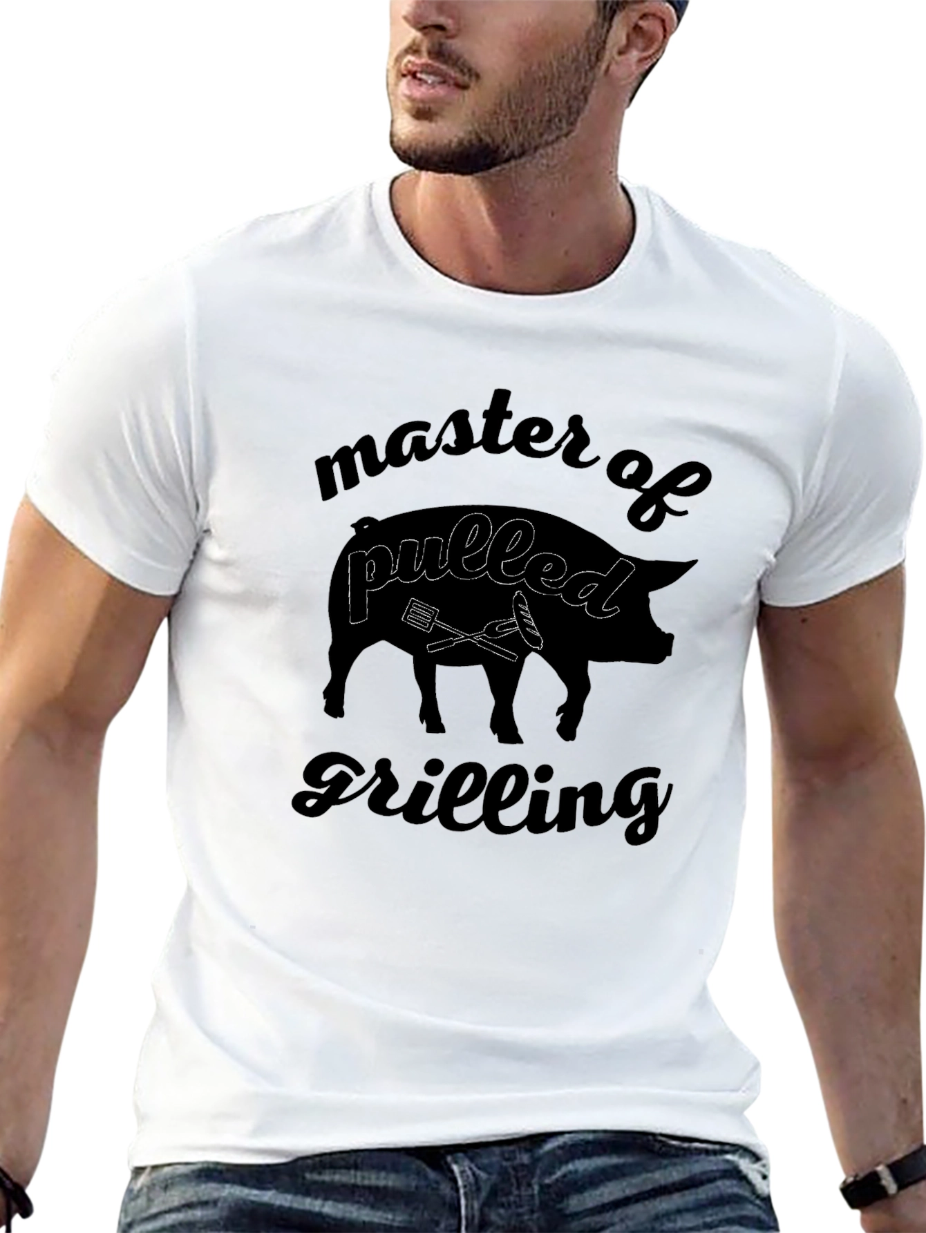 Master of Pulled Grilling Black T-Shirt