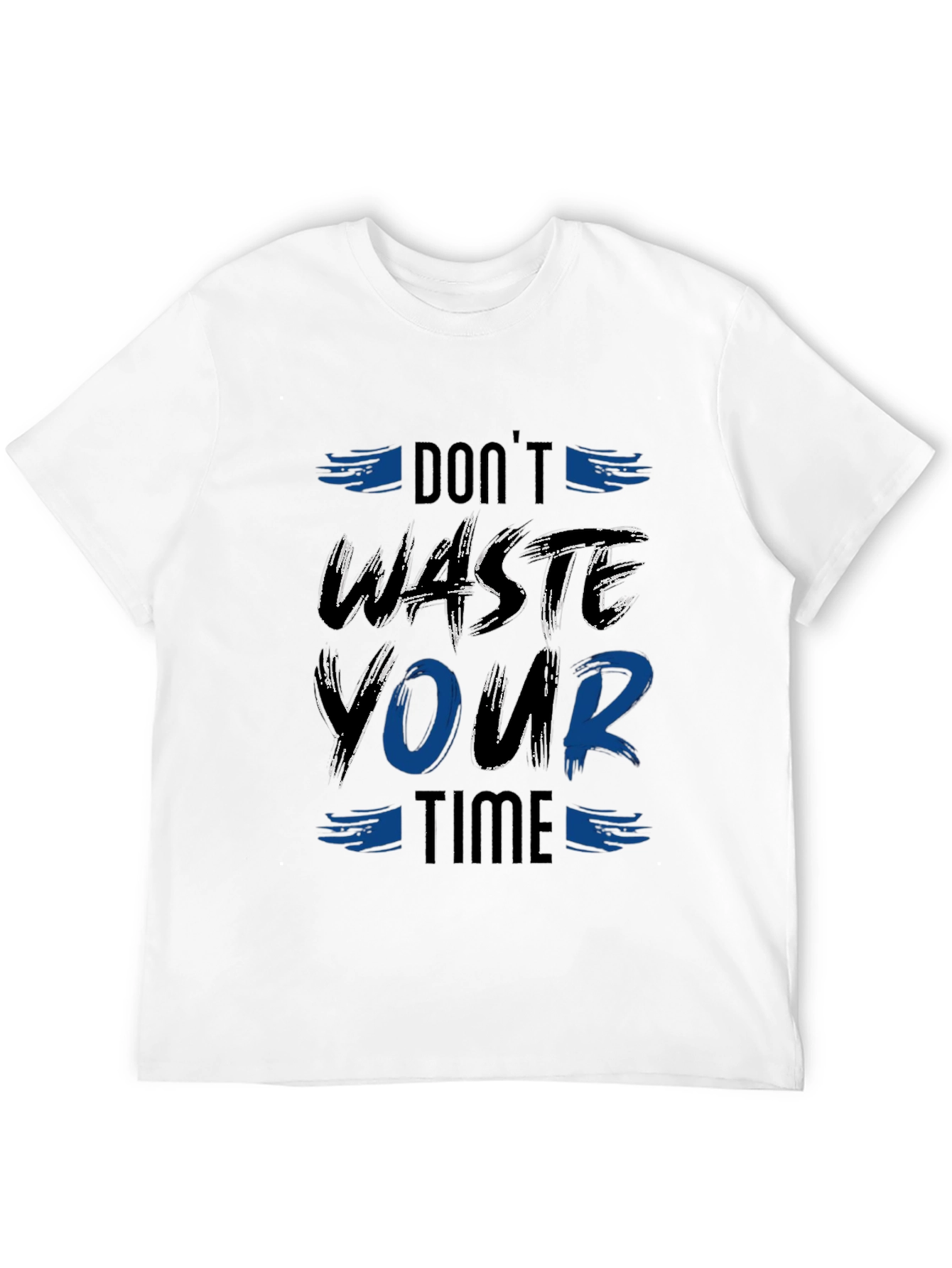 Dont Waste Your Time Graphic Tee - Black