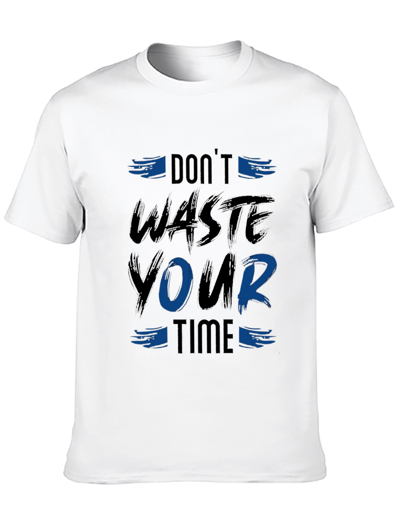 Dont Waste Your Time Graphic Tee - Black