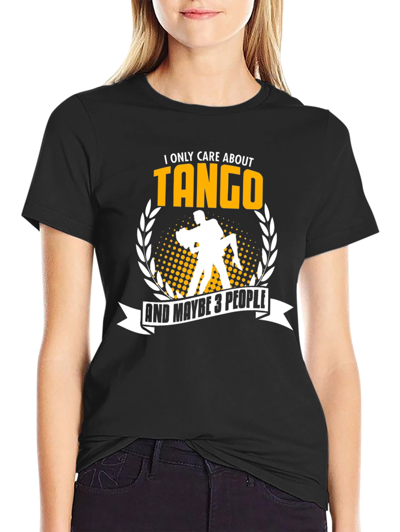 I Only Care About Tango Black T-Shirt