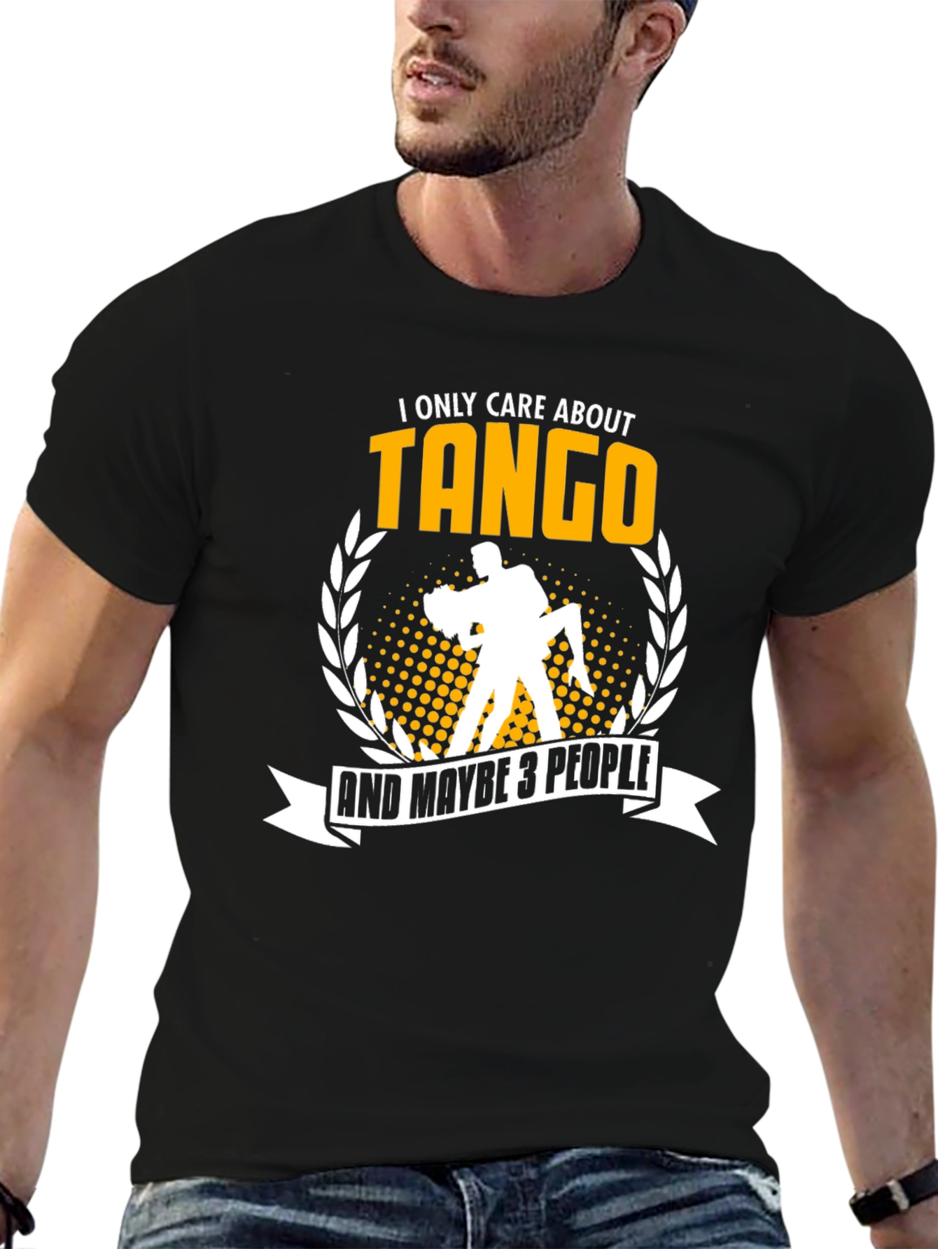 I Only Care About Tango Black T-Shirt