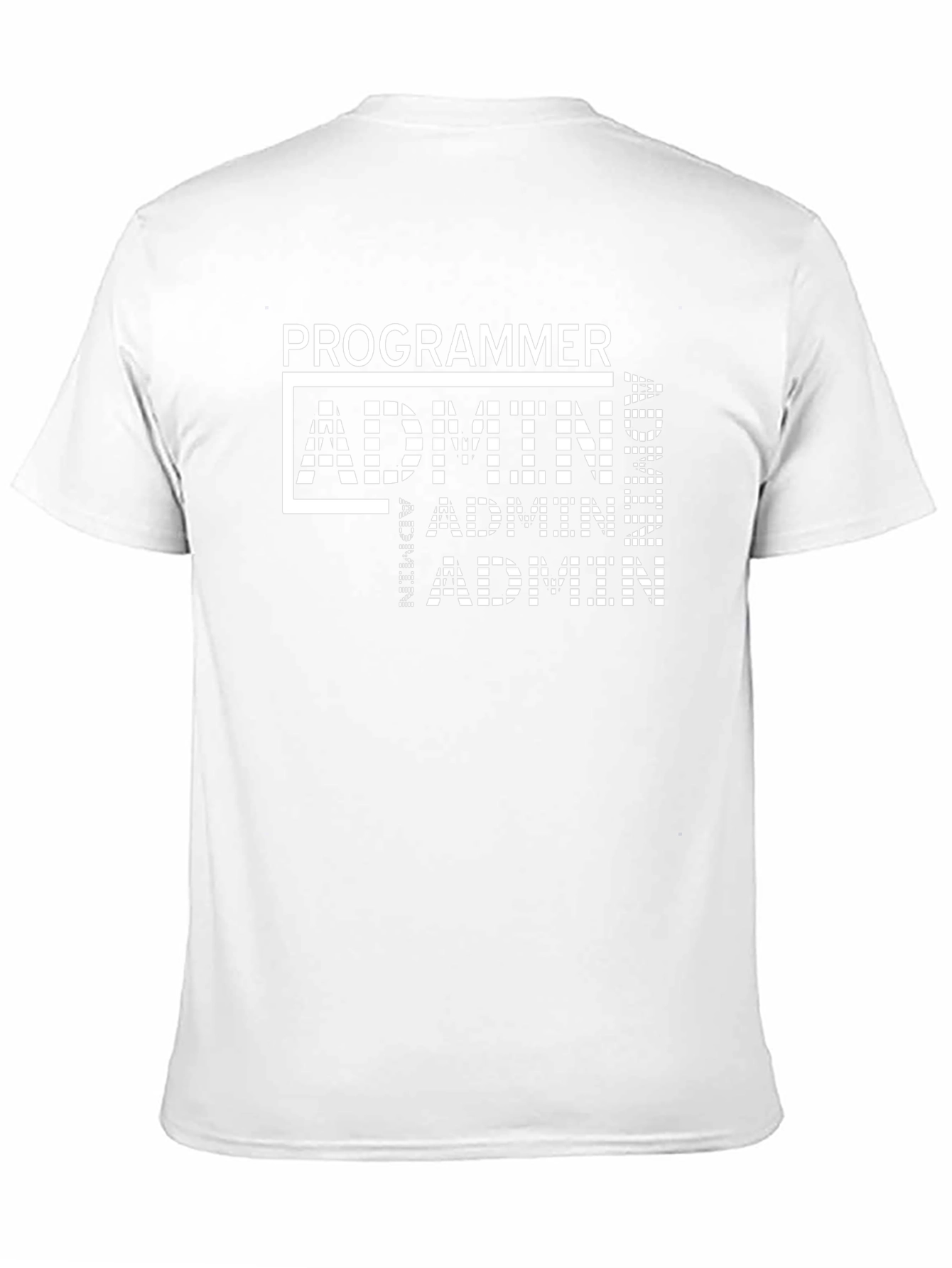 Programmer Admin T-Shirt - Black Graphic Tee