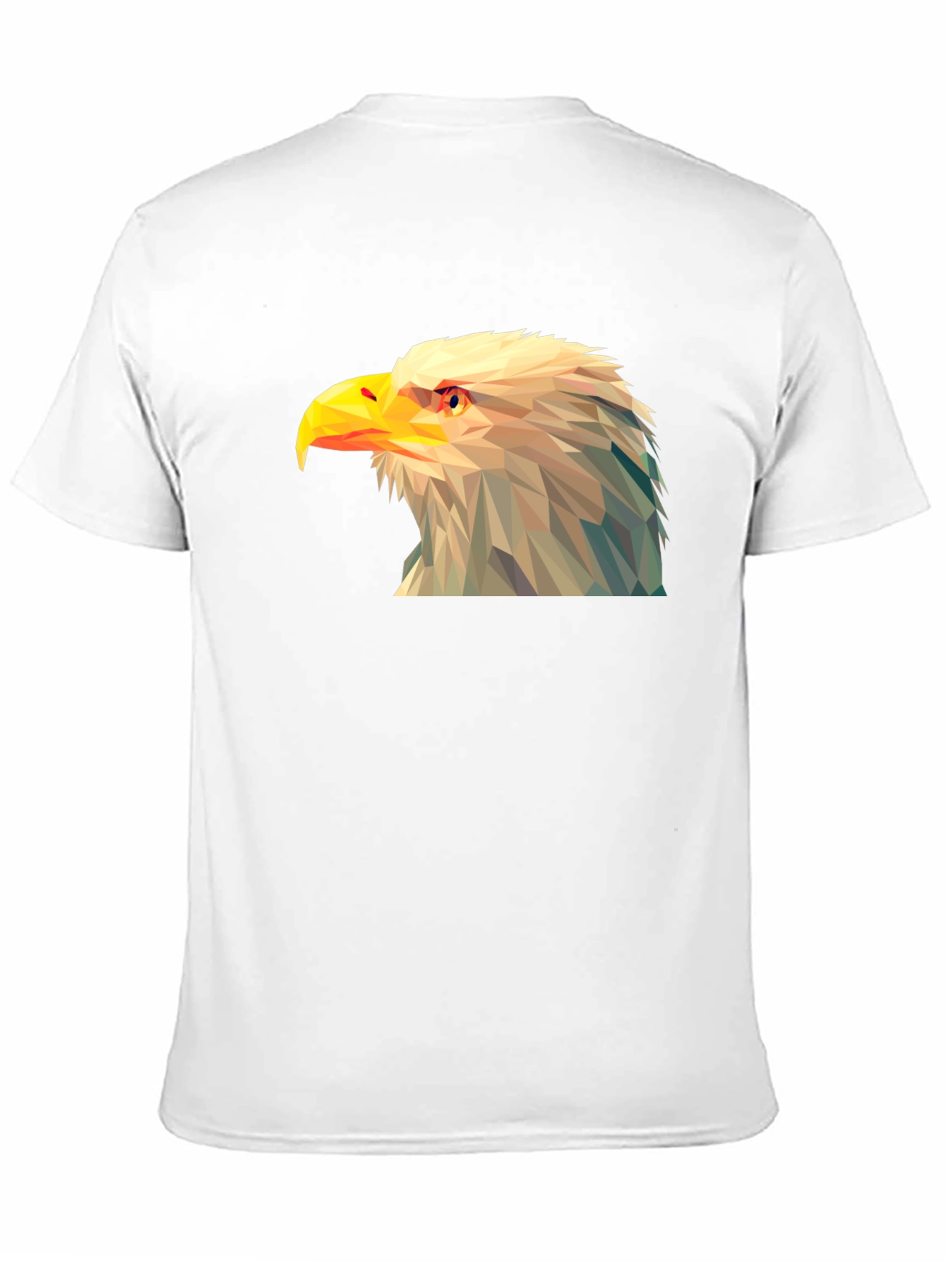 Geometric Eagle Graphic Tee - Black