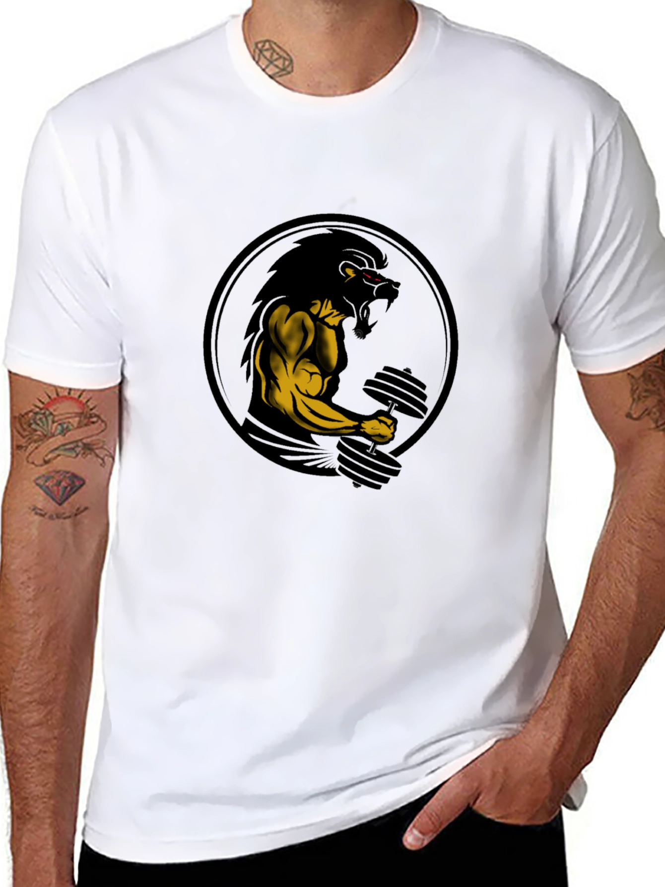 Lion Gym T-Shirt - Beast Mode Apparel