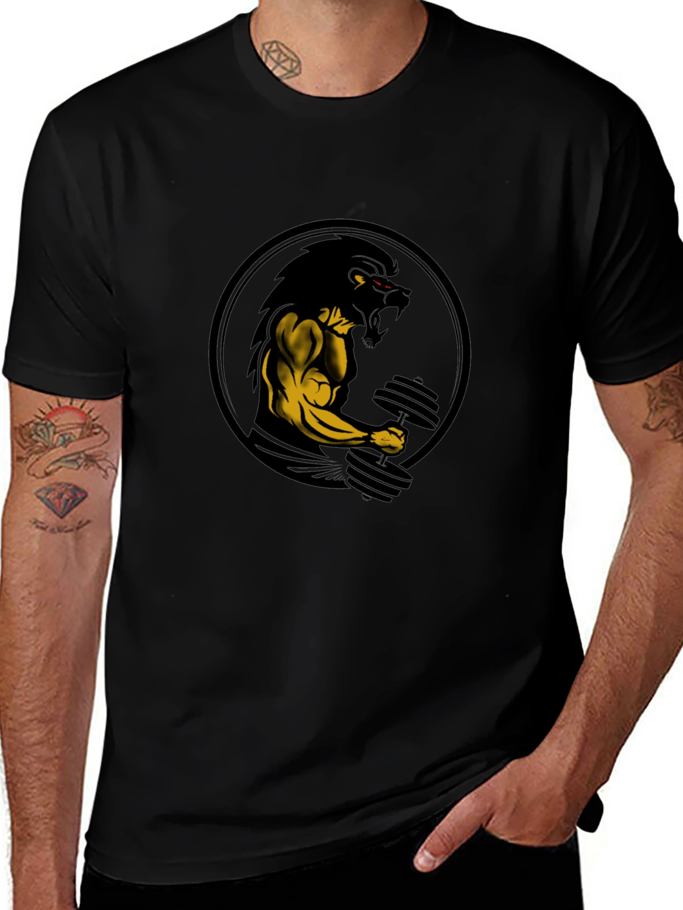 Lion Gym T-Shirt - Beast Mode Apparel