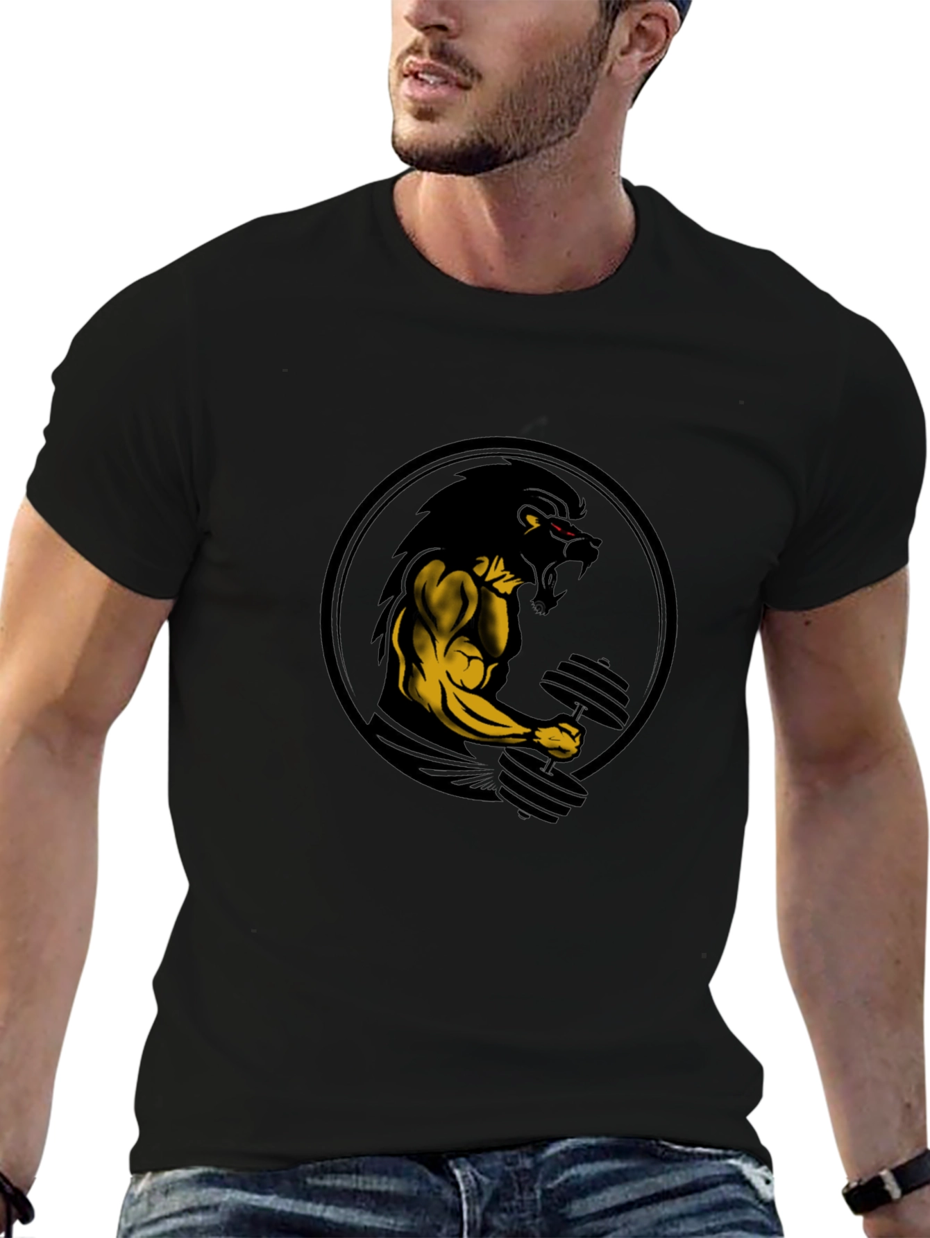 Lion Gym T-Shirt - Beast Mode Apparel