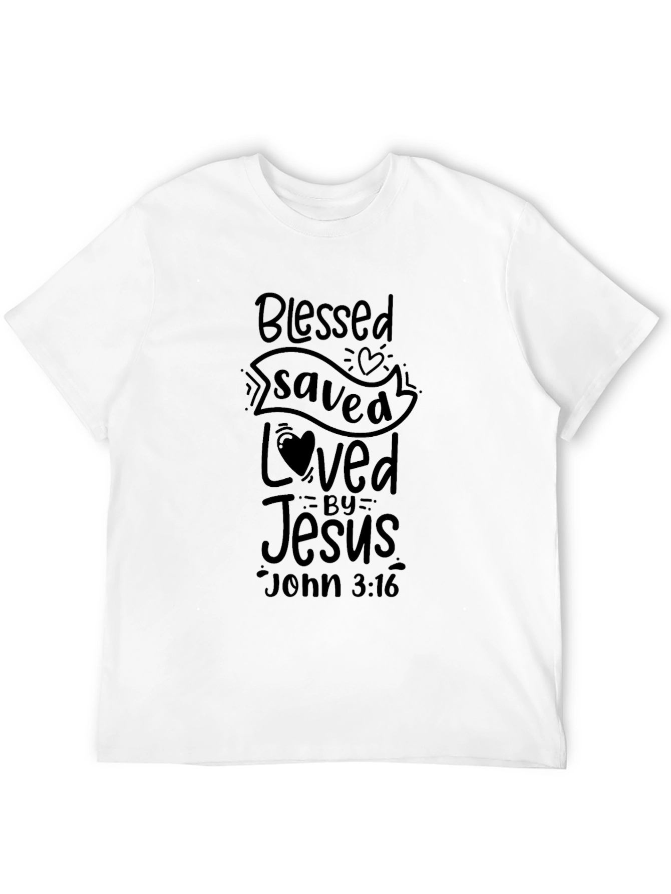 Blessed Saved Loved by Jesus T-Shirt