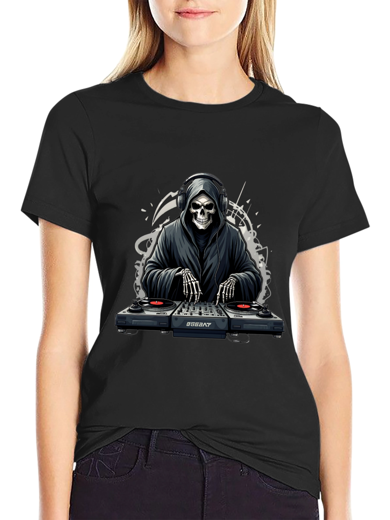 DJ Reaper Graphic Tee - Black