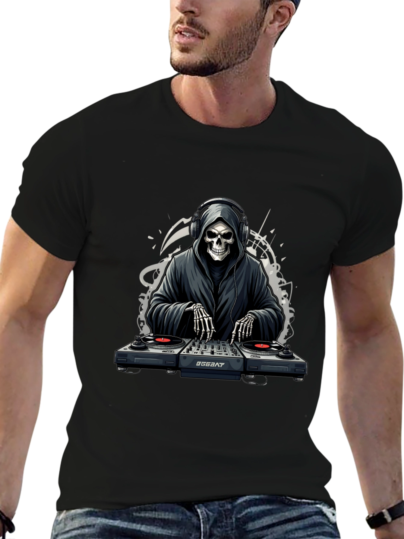DJ Reaper Graphic Tee - Black