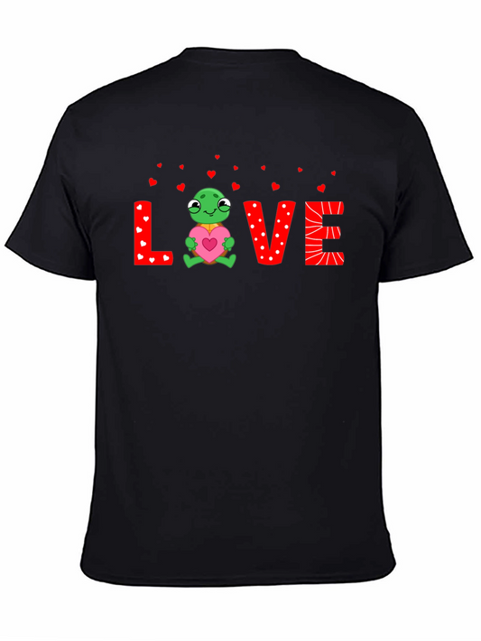 Love Turtle Graphic Tee - Valentines Day Shirt