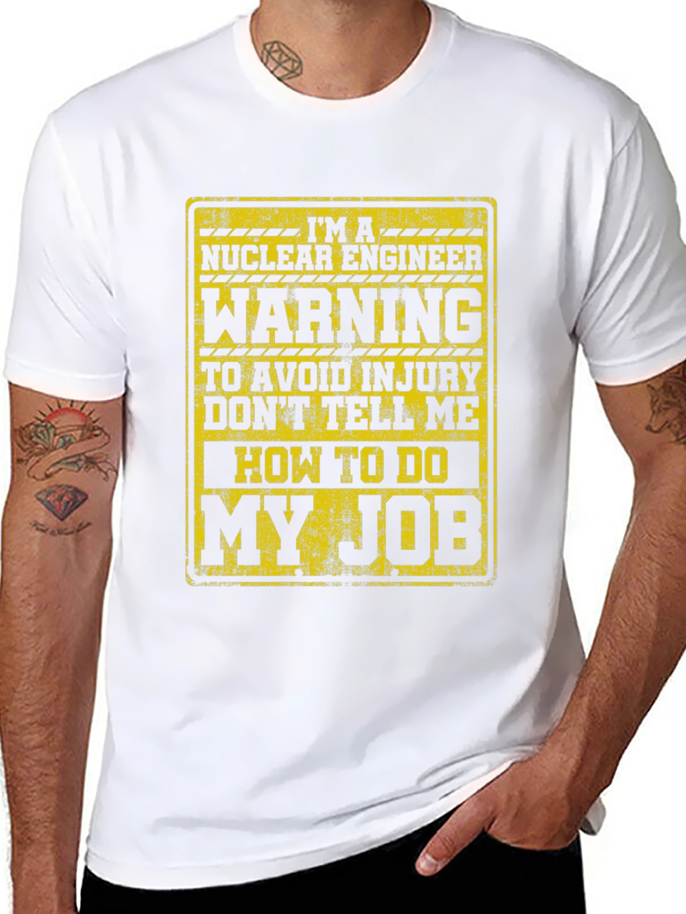 Nuclear Engineer Warning Graphic T-Shirt