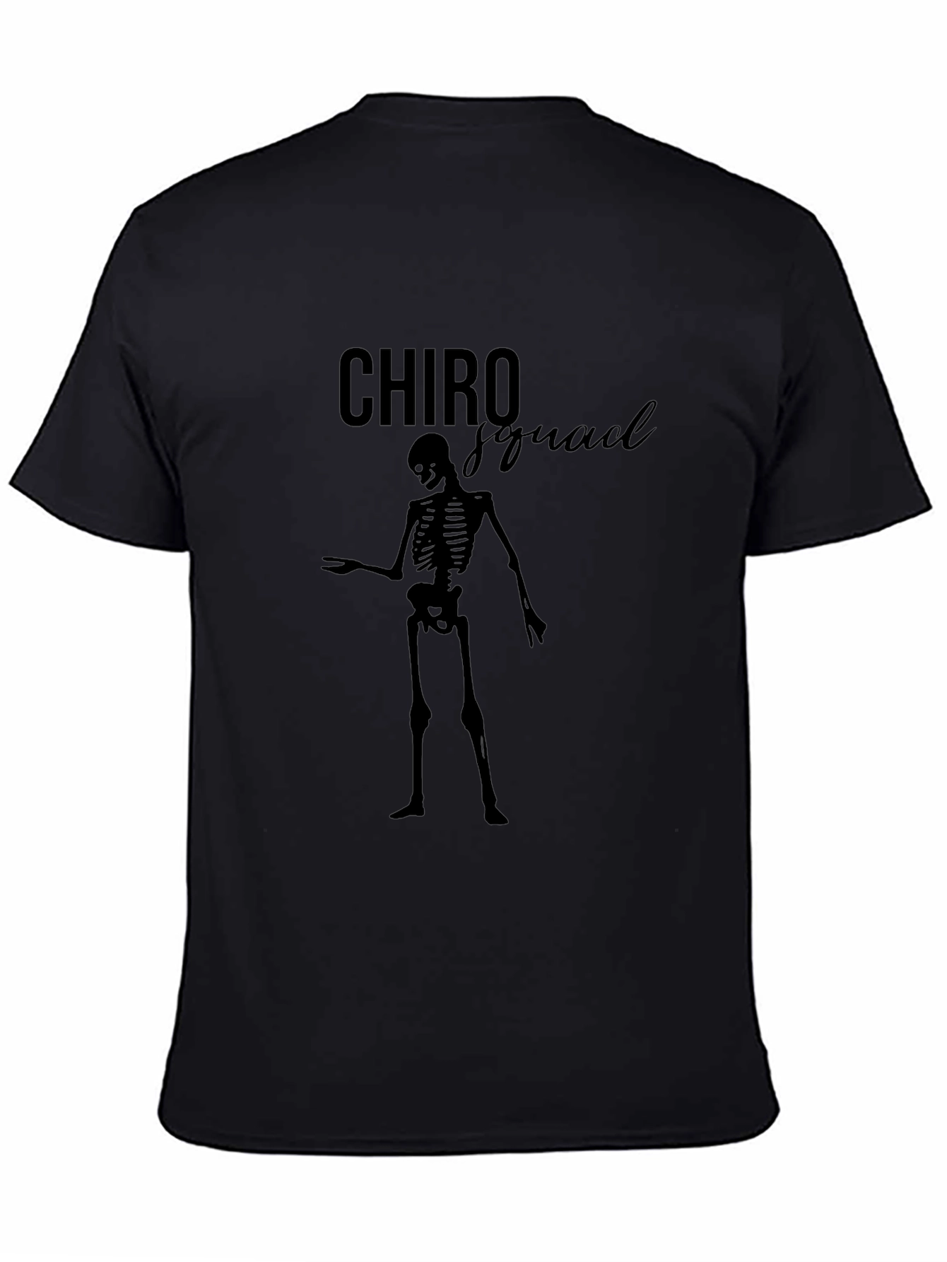 Chiro Squad Skeleton Graphic Tee - Black