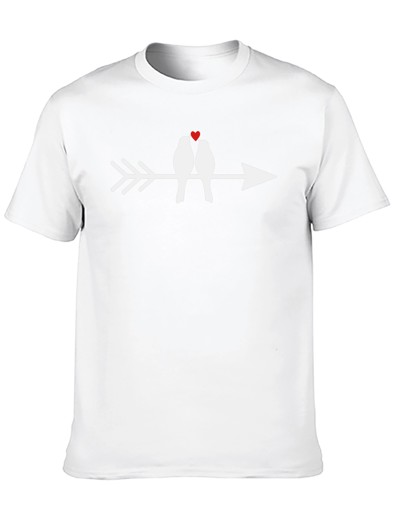 Love Birds Arrow Tee - Romantic Graphic T-Shirt