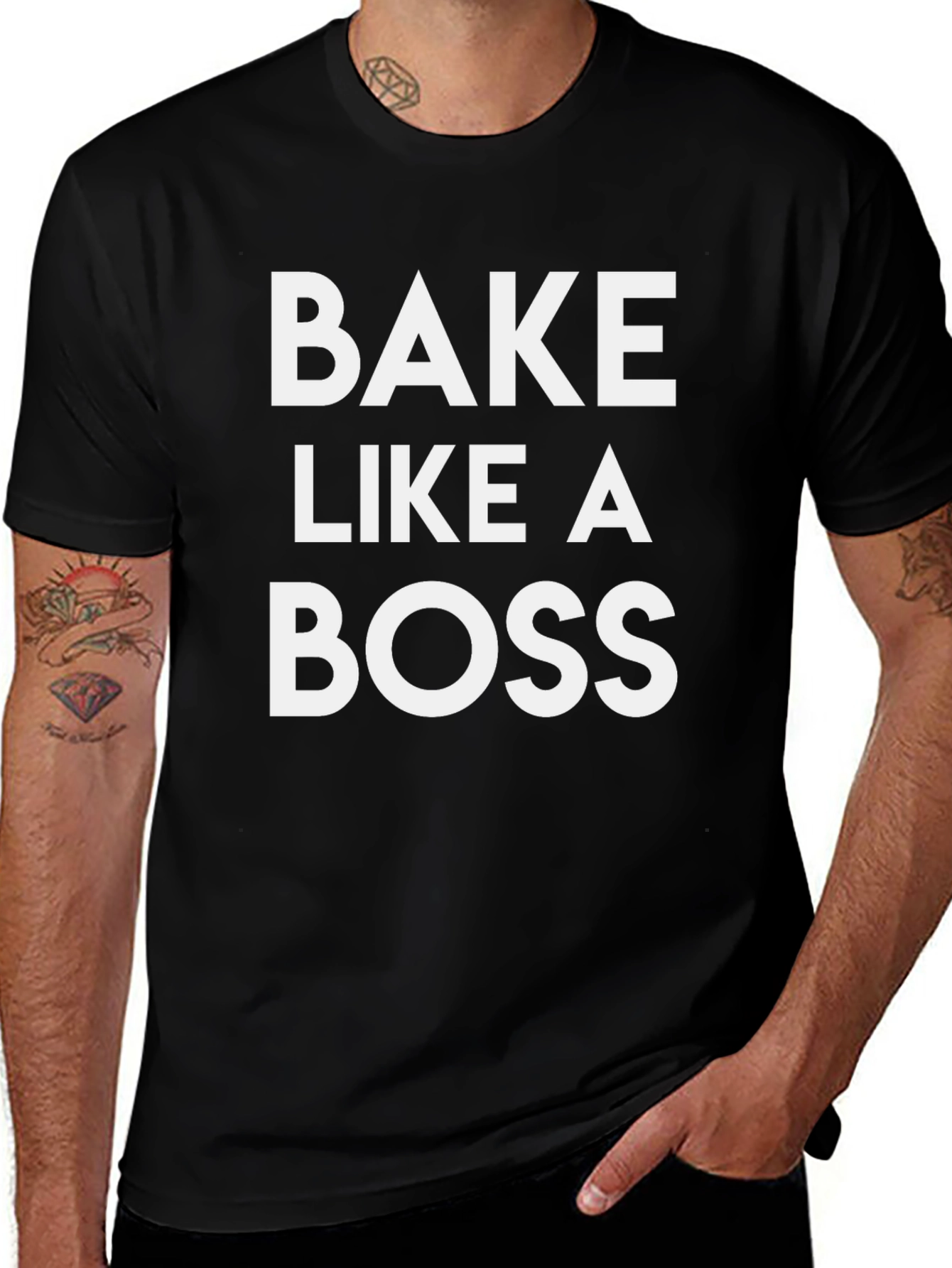 Bake Like a Boss T-Shirt - Black Graphic Tee