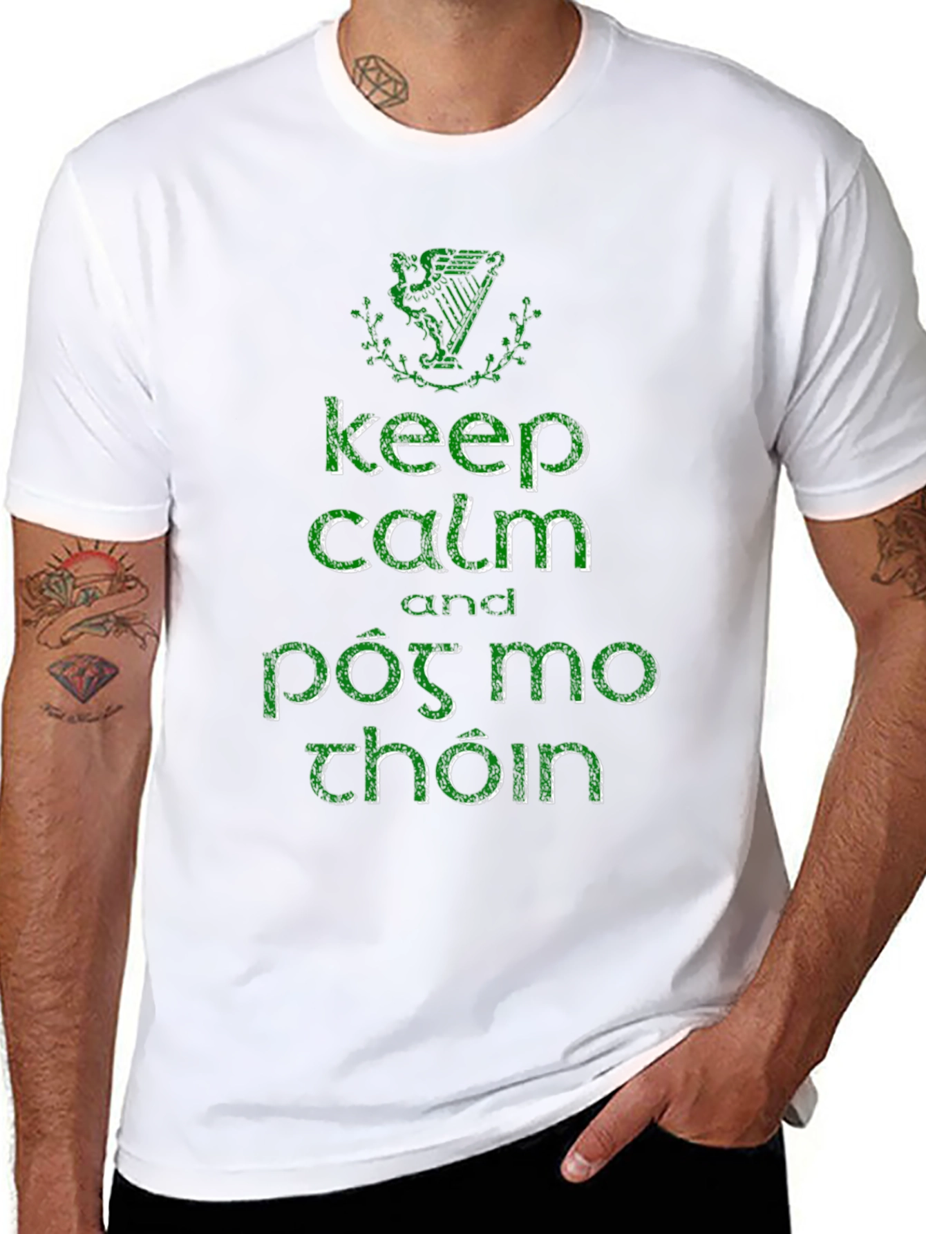 Keep Calm & Póg Mo Thóin Black T-Shirt