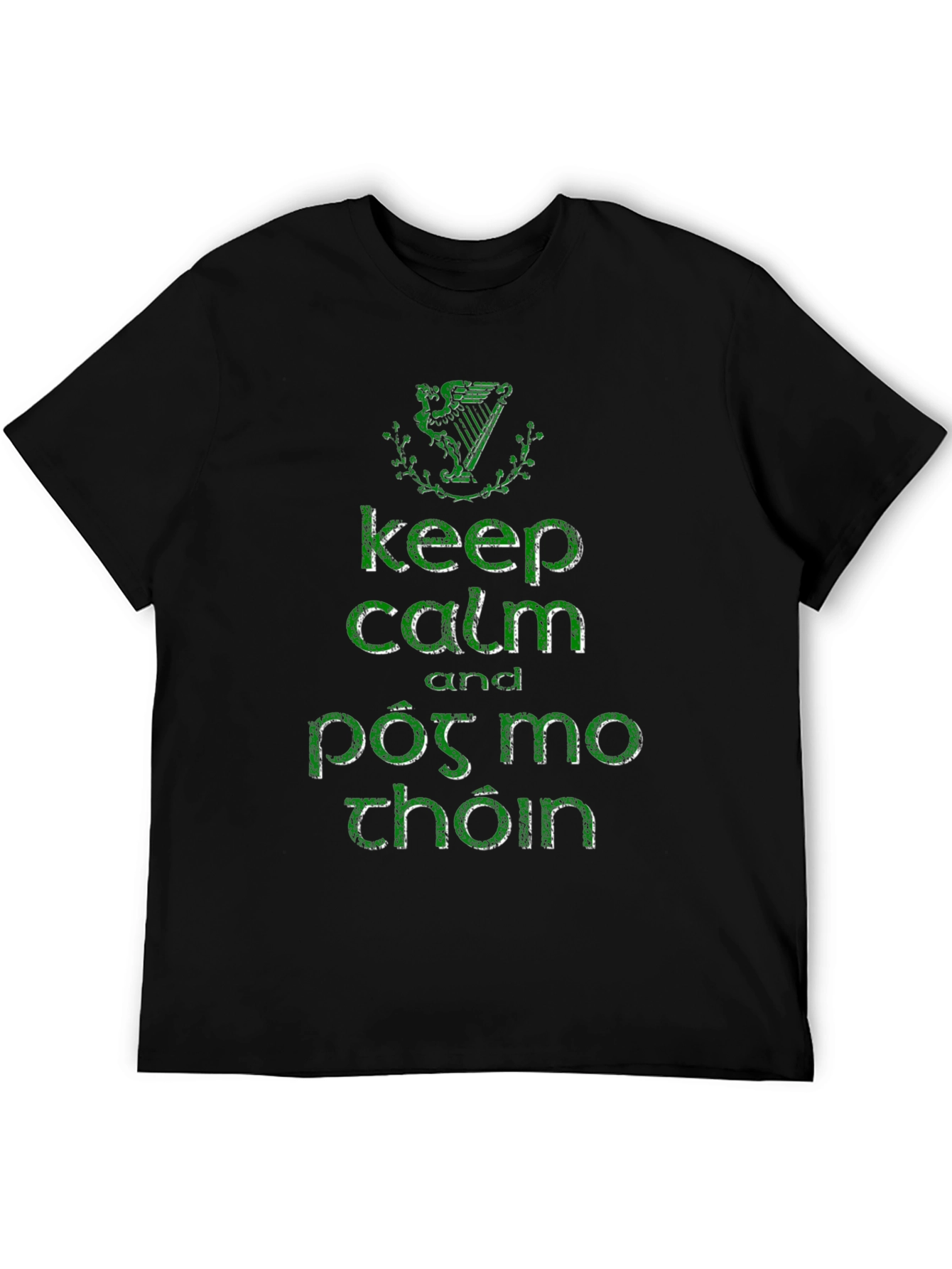 Keep Calm & Póg Mo Thóin Black T-Shirt