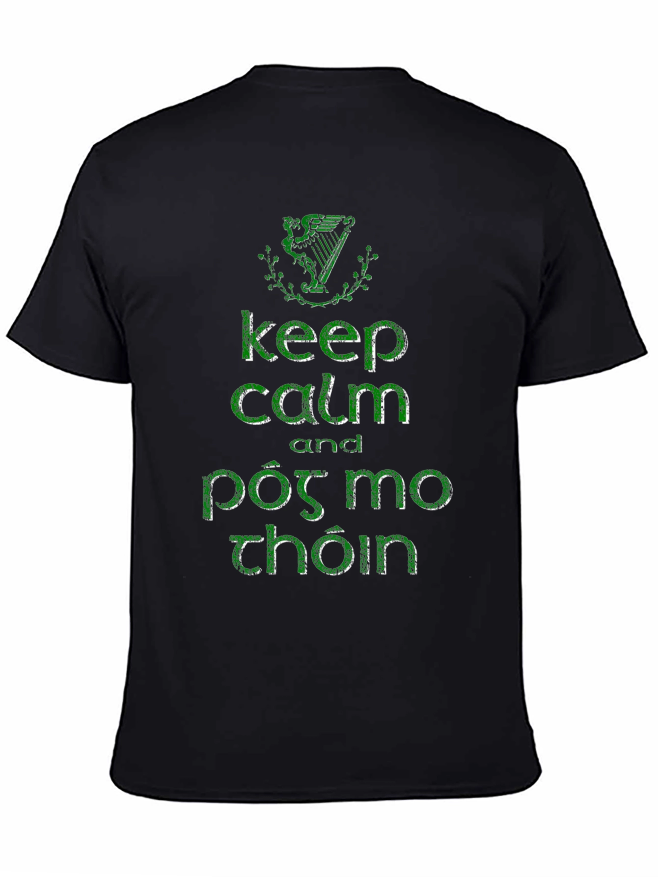 Keep Calm & Póg Mo Thóin Black T-Shirt