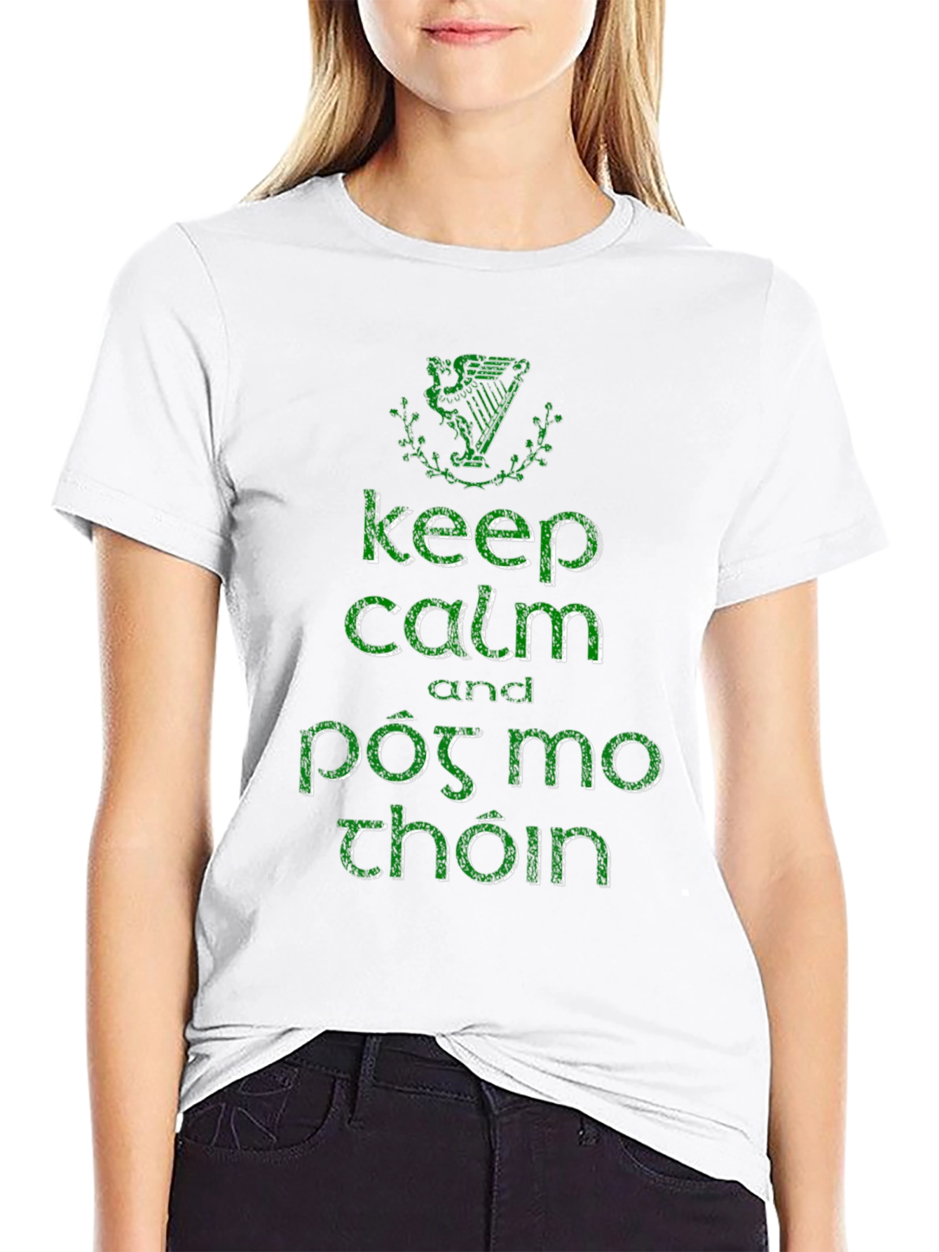 Keep Calm & Póg Mo Thóin Black T-Shirt