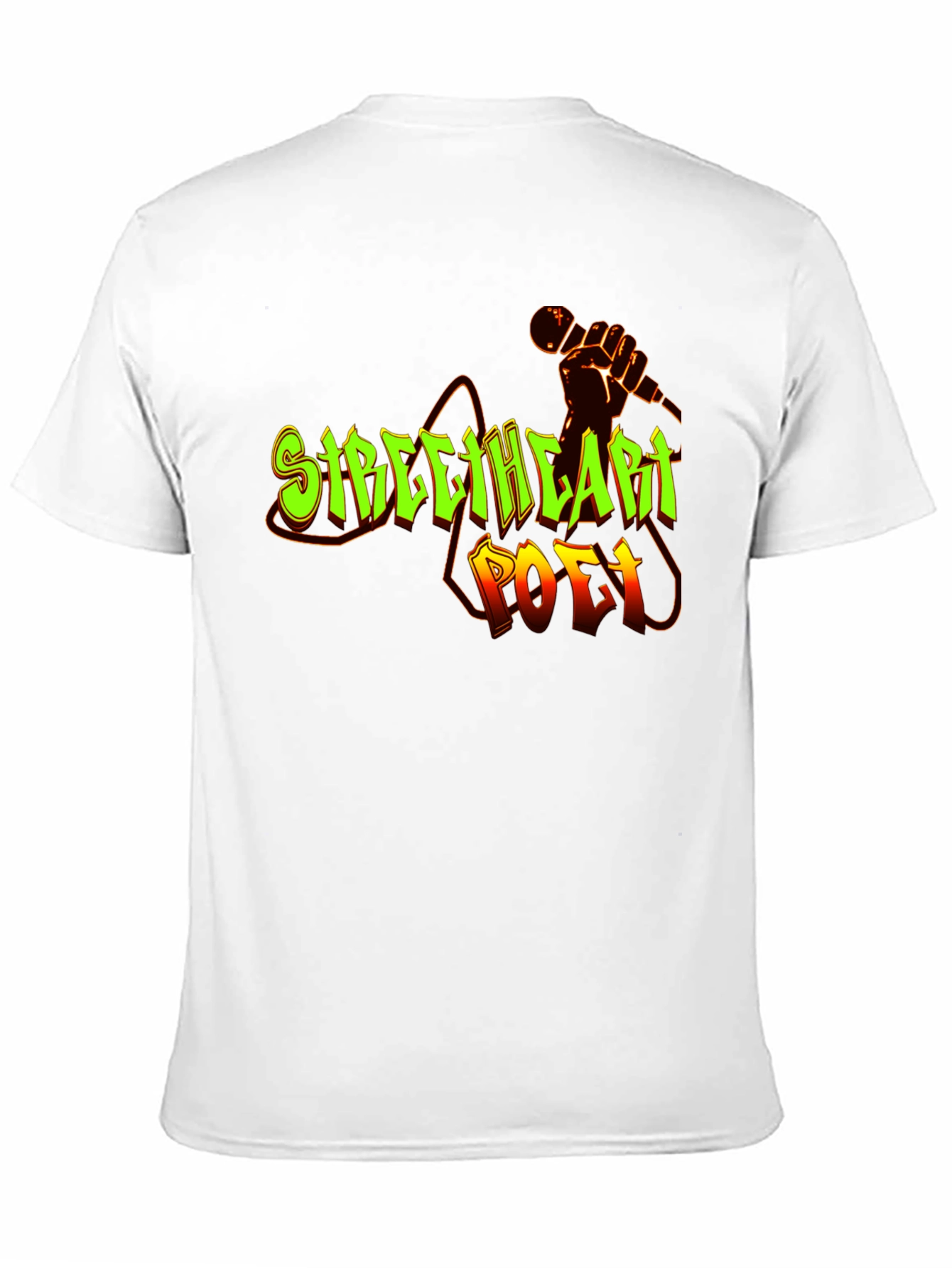 Streetheart Poet Black Graphic T-Shirt