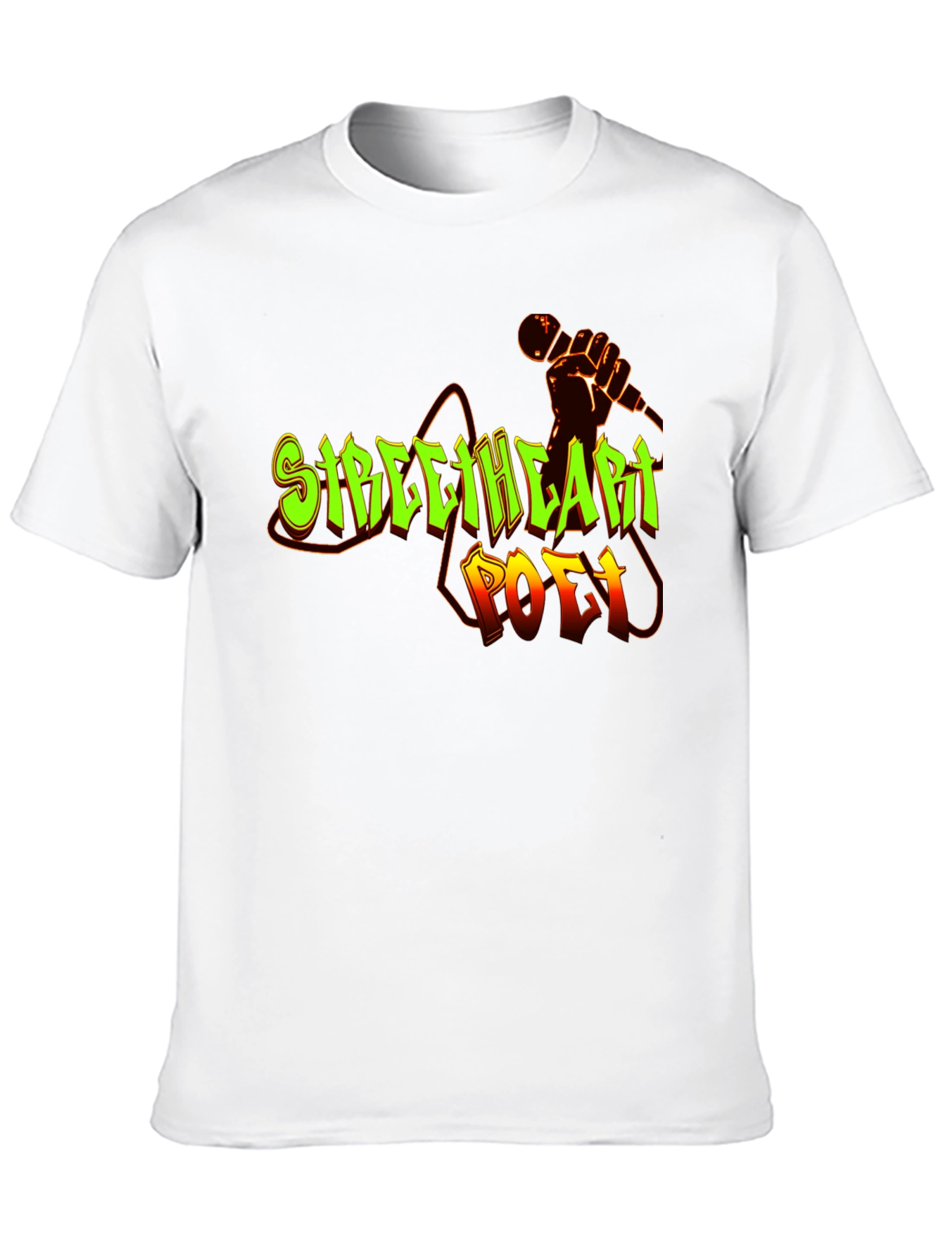 Streetheart Poet Black Graphic T-Shirt