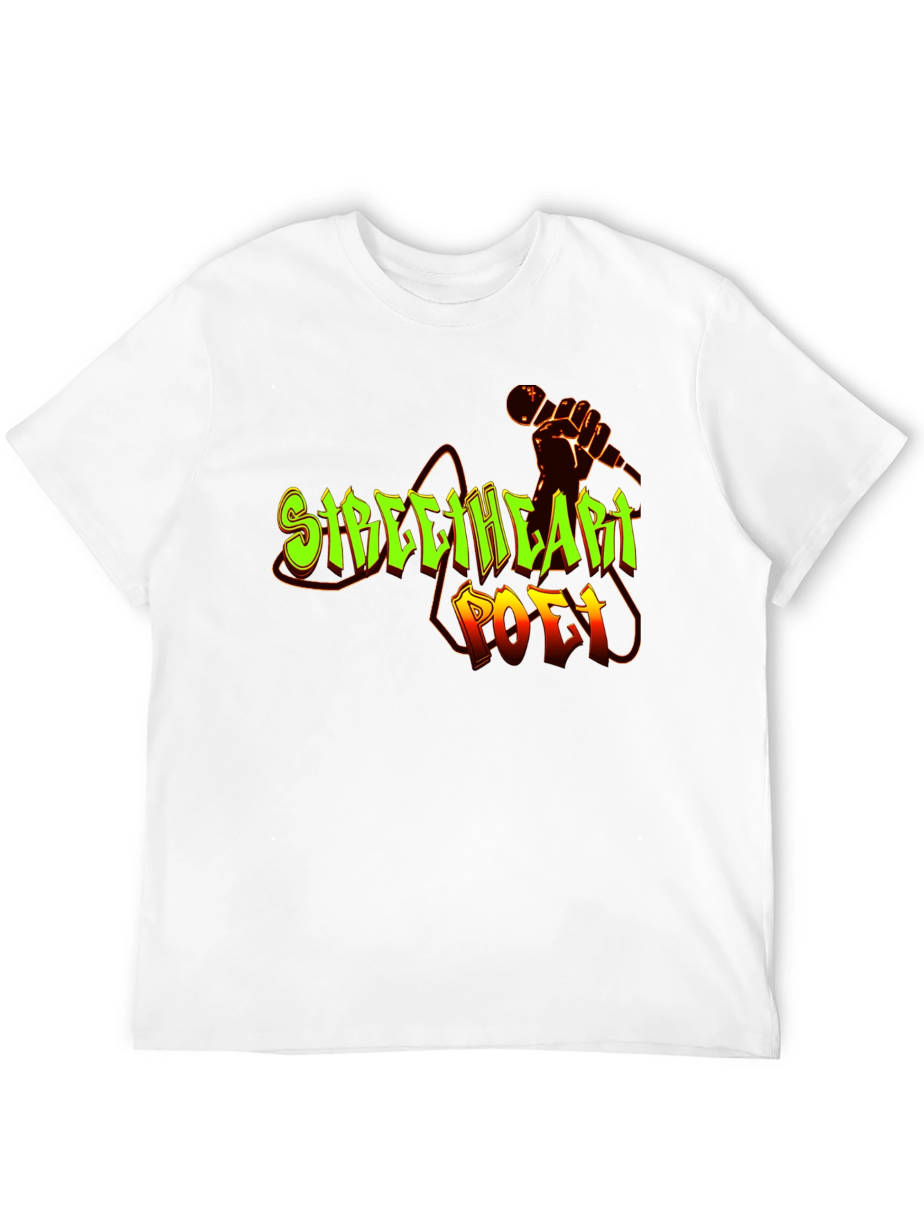 Streetheart Poet Black Graphic T-Shirt