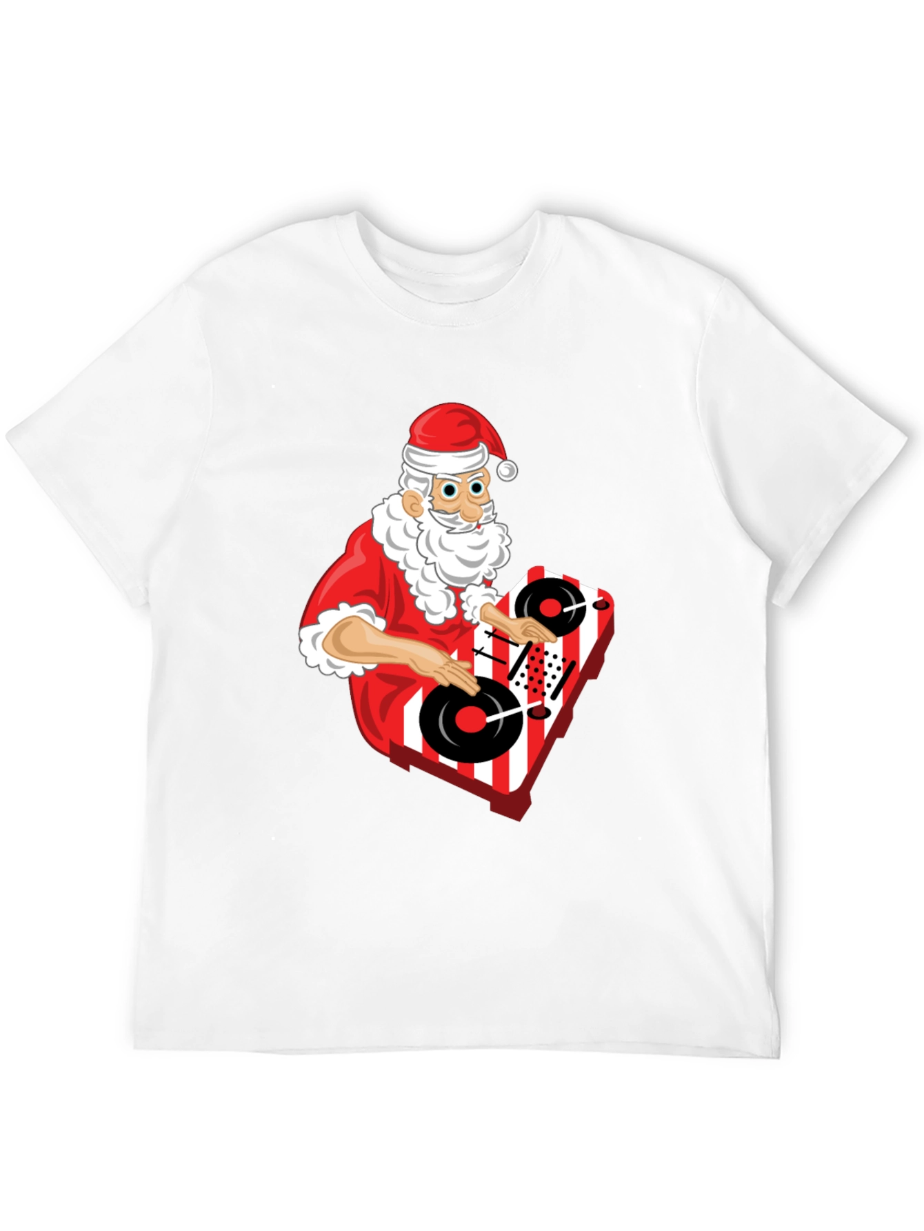 DJ Santa T-Shirt - Holiday Turntable Tee