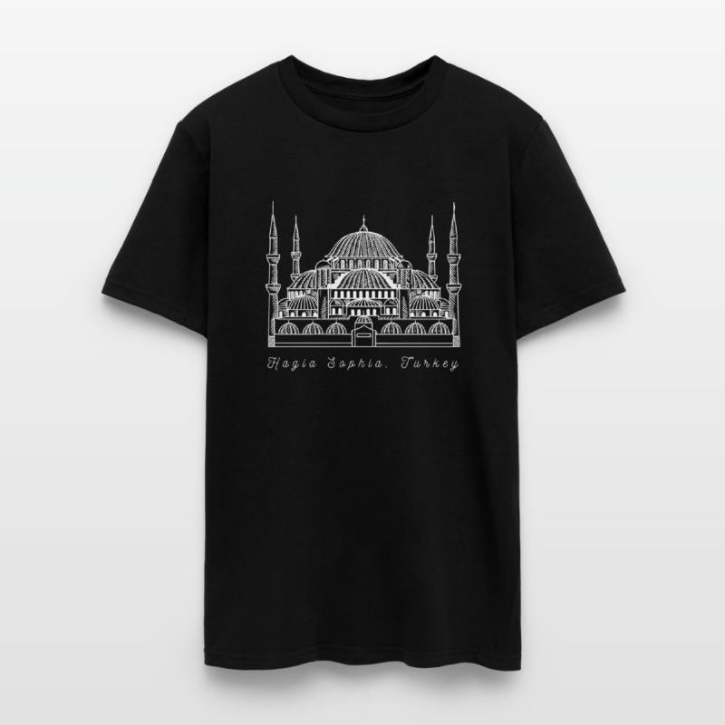 Hagia Sophia Turkey Illustration T-shirt