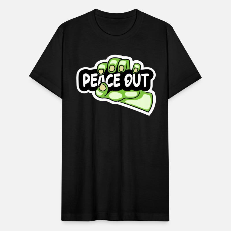 hand holding peace out sign