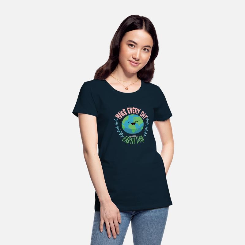 happy earth day cute earth with floral earth day