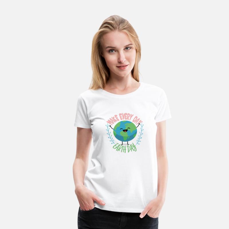 happy earth day cute earth with floral earth day