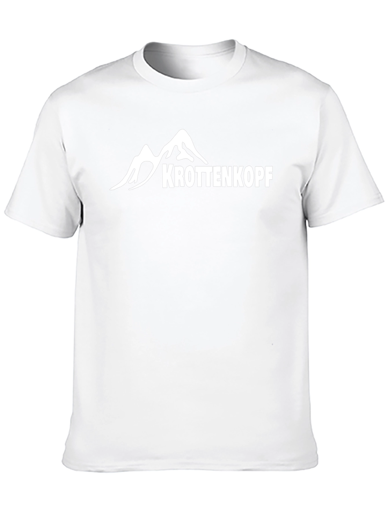 Krottenkopf Mountain Graphic Tee - Black Cotton T-Shirt