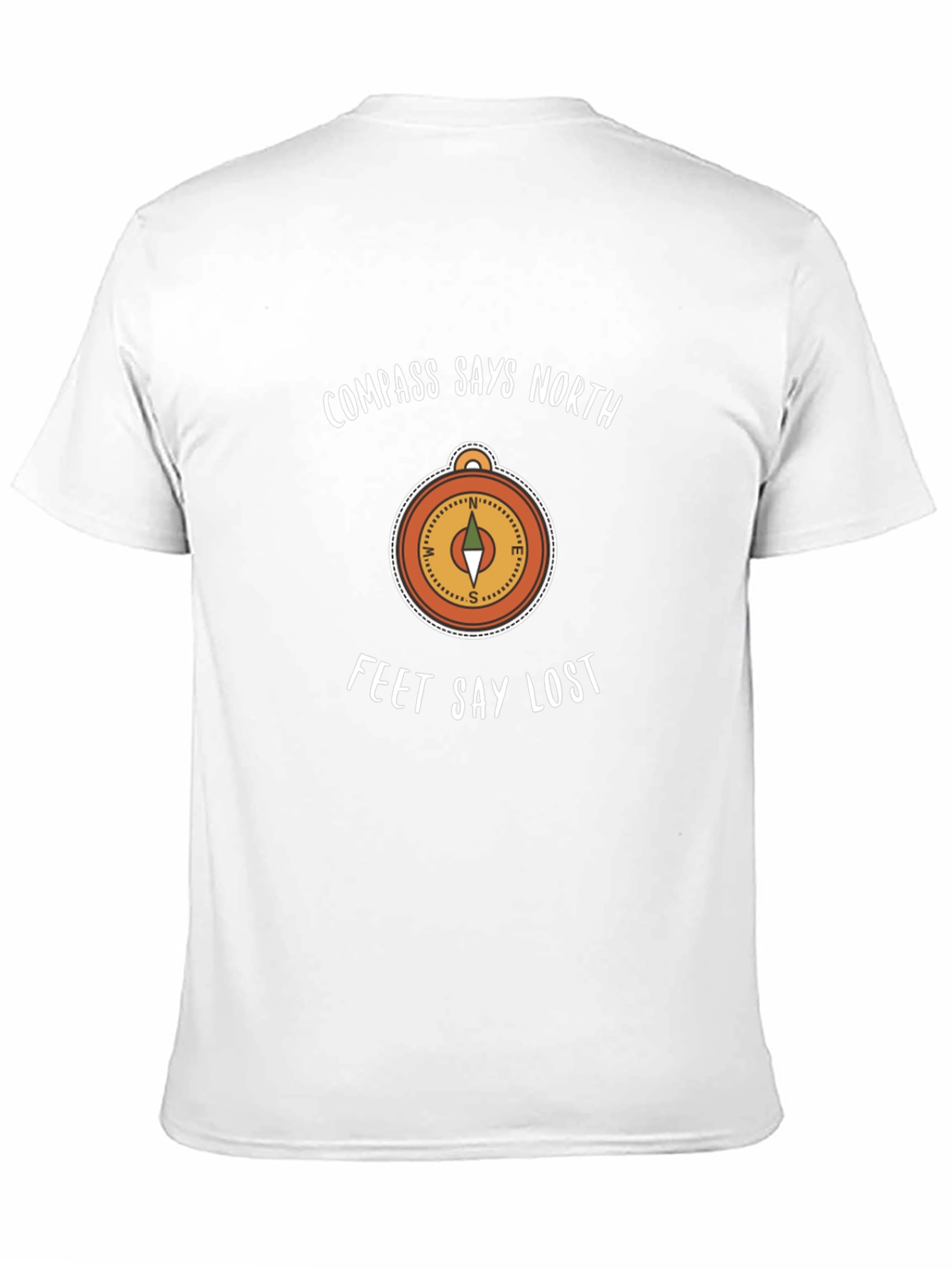 Compass Says North T-Shirt - Lost Feet Design
