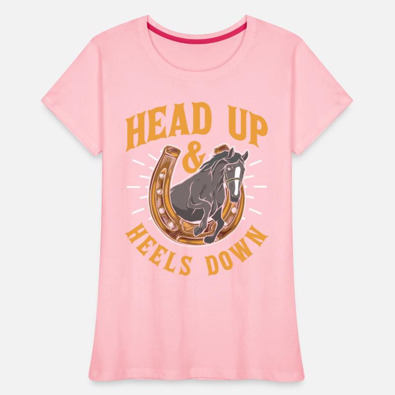 Head Up And Heels Down Lover Riding Horse Rider