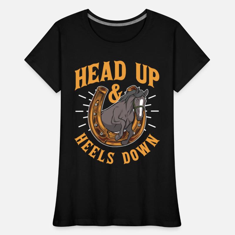 Head Up And Heels Down Lover Riding Horse Rider