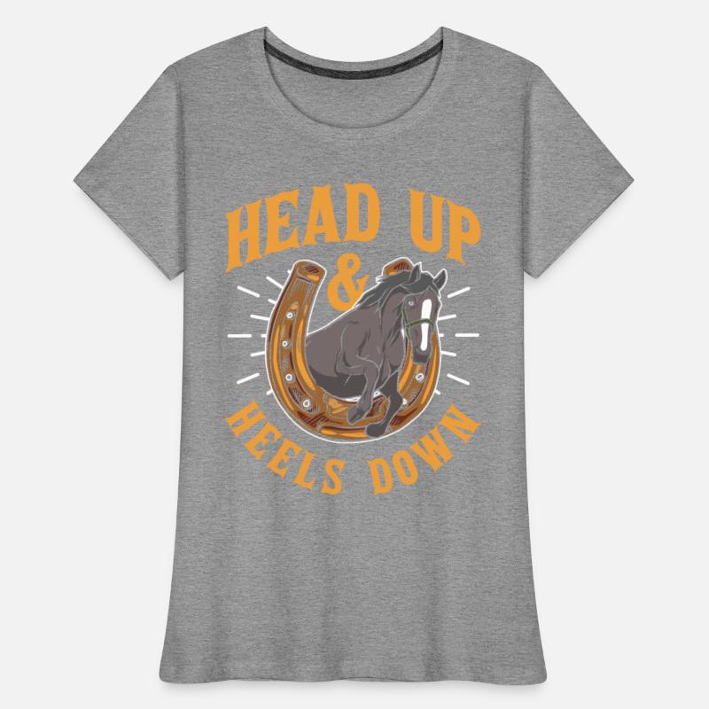 Head Up And Heels Down Lover Riding Horse Rider