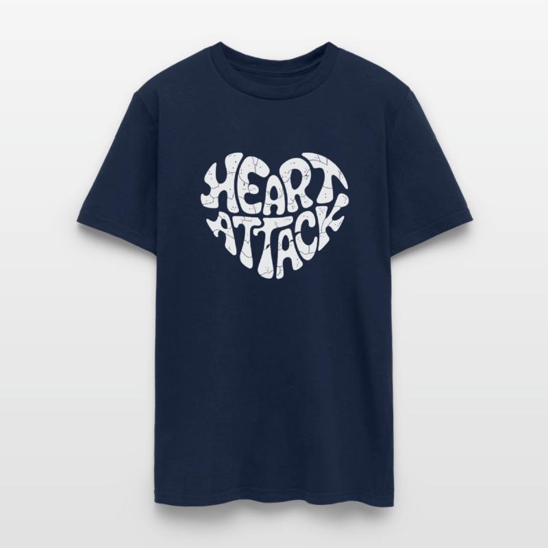 Heart Attack - Groovy Typography Heart