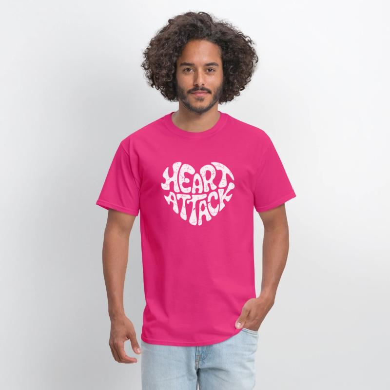 Heart Attack - Groovy Typography Heart