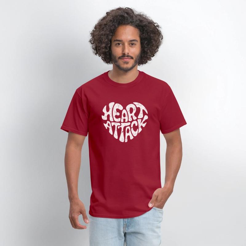 Heart Attack - Groovy Typography Heart