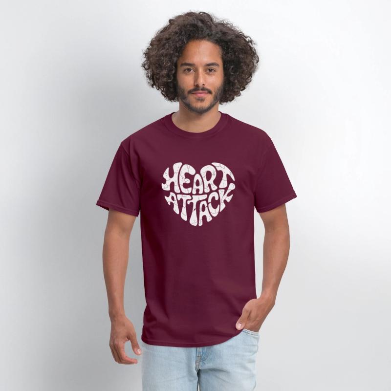 Heart Attack - Groovy Typography Heart