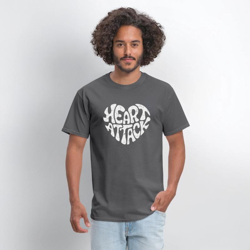 Heart Attack - Groovy Typography Heart